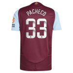 aston villa wsl adidas home authentic shirt 2024-25 with pacheco 33 printing Collection | Aston Villa Football Kits and Shirts