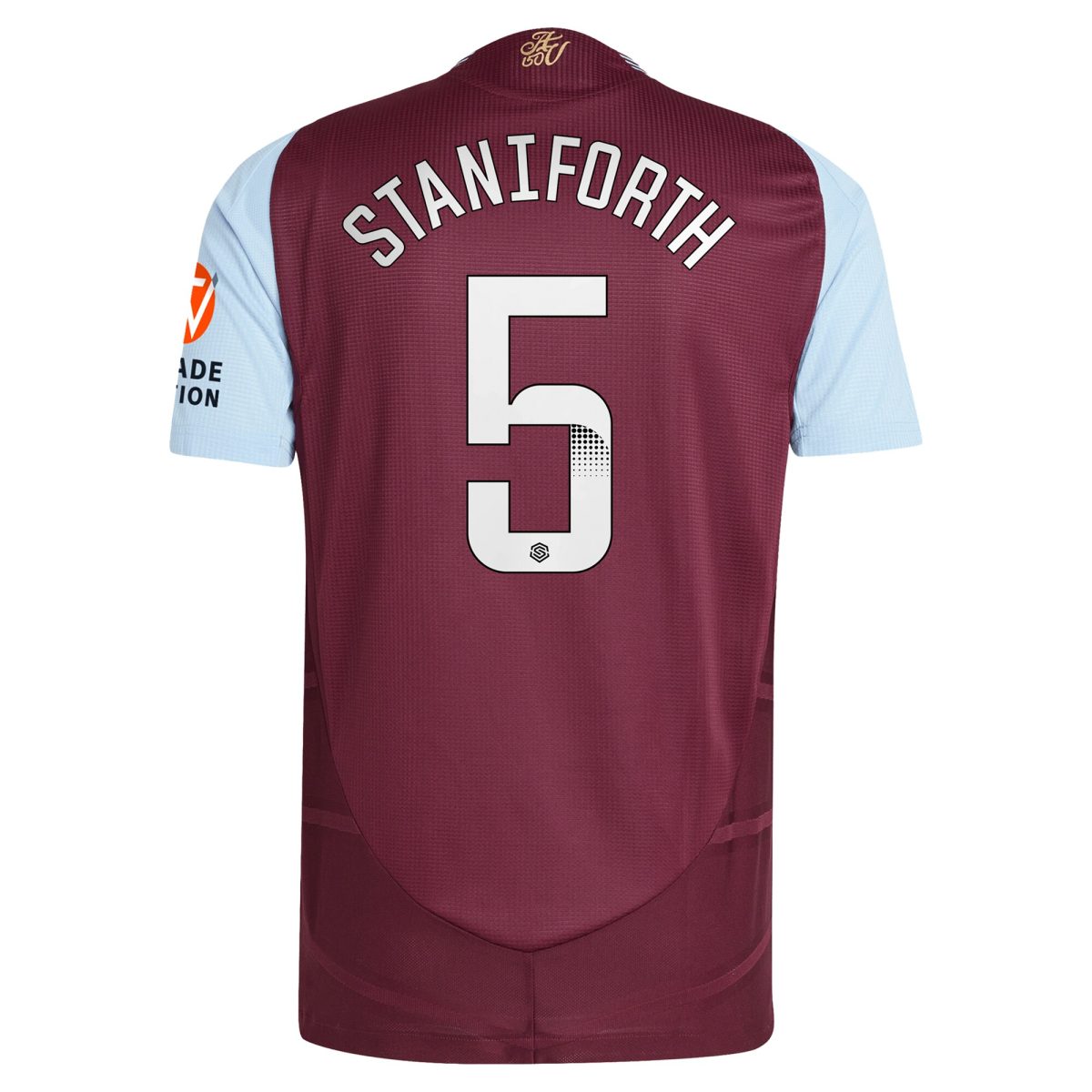 aston villa wsl adidas home authentic shirt 2024-25 with staniforth 5 printing Collection | Aston Villa Football Kits and Shirts