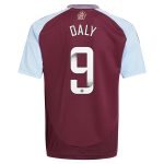 aston villa wsl adidas home shirt 2024-25 – kids with daly 9 printing Collection | Aston Villa Football Kits and Shirts