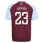 aston villa wsl adidas home shirt 2024-25 – kids with grant 23 printing Collection | Aston Villa Football Kits and Shirts