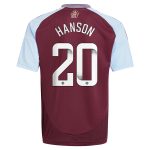aston villa wsl adidas home shirt 2024-25 – kids with hanson 20 printing Collection | Aston Villa Football Kits and Shirts