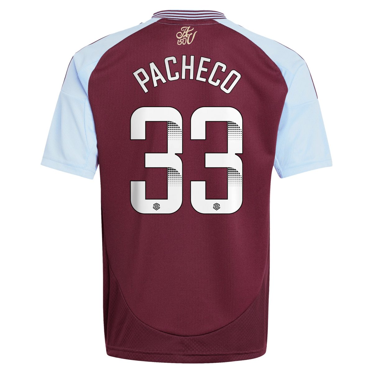aston villa wsl adidas home shirt 2024-25 – kids with pacheco 33 printing Collection | Aston Villa Football Kits and Shirts