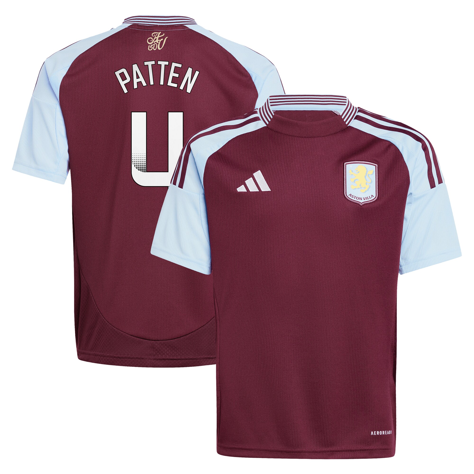 aston villa wsl adidas home shirt 2024-25 – kids with patten 4 printing Collection | Aston Villa Football Kits and Shirts