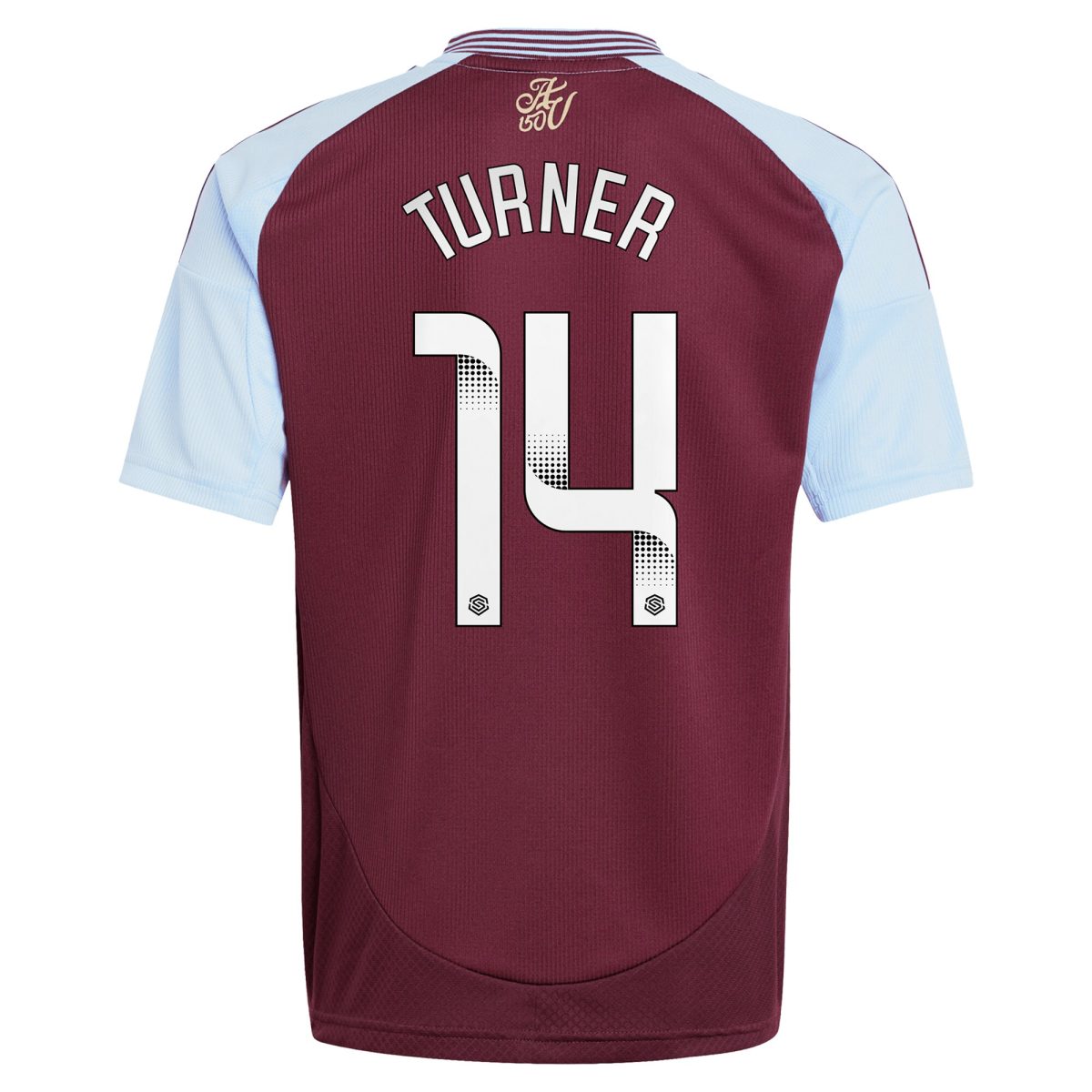aston villa wsl adidas home shirt 2024-25 – kids with turner 14 printing Collection | Aston Villa Football Kits and Shirts