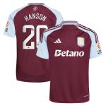 aston villa wsl adidas home shirt 2024-25 with hanson 20 printing Collection | Aston Villa Football Kits and Shirts