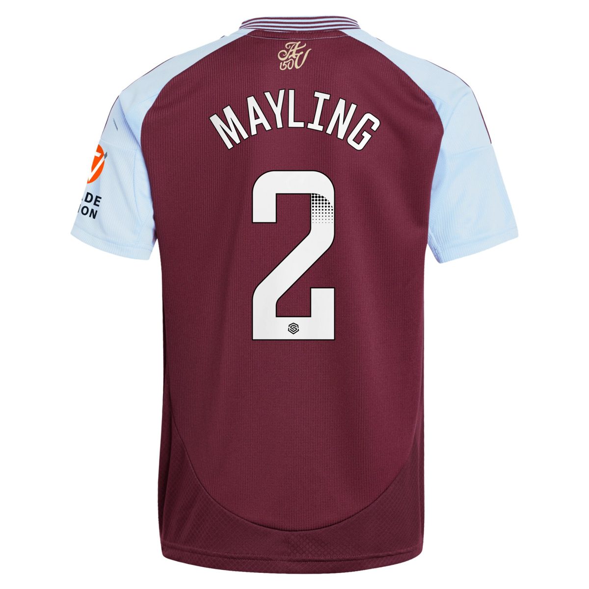 aston villa wsl adidas home shirt 2024-25 with mayling 2 printing Collection | Aston Villa Football Kits and Shirts