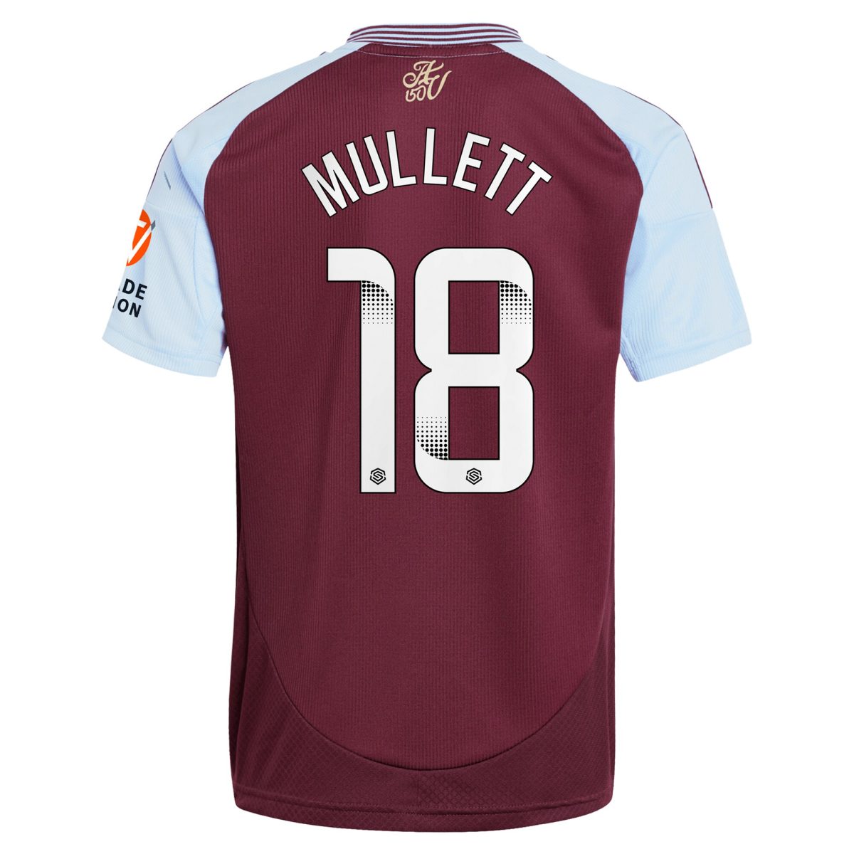 aston villa wsl adidas home shirt 2024-25 with mullett 18 printing Collection | Aston Villa Football Kits and Shirts