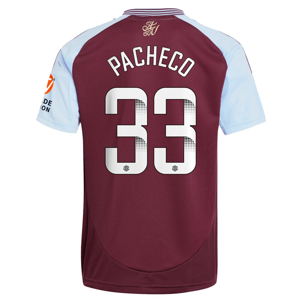 aston villa wsl adidas home shirt 2024-25 with pacheco 33 printing Collection | Aston Villa Football Kits and Shirts