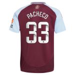 aston villa wsl adidas home shirt 2024-25 with pacheco 33 printing Collection | Aston Villa Football Kits and Shirts
