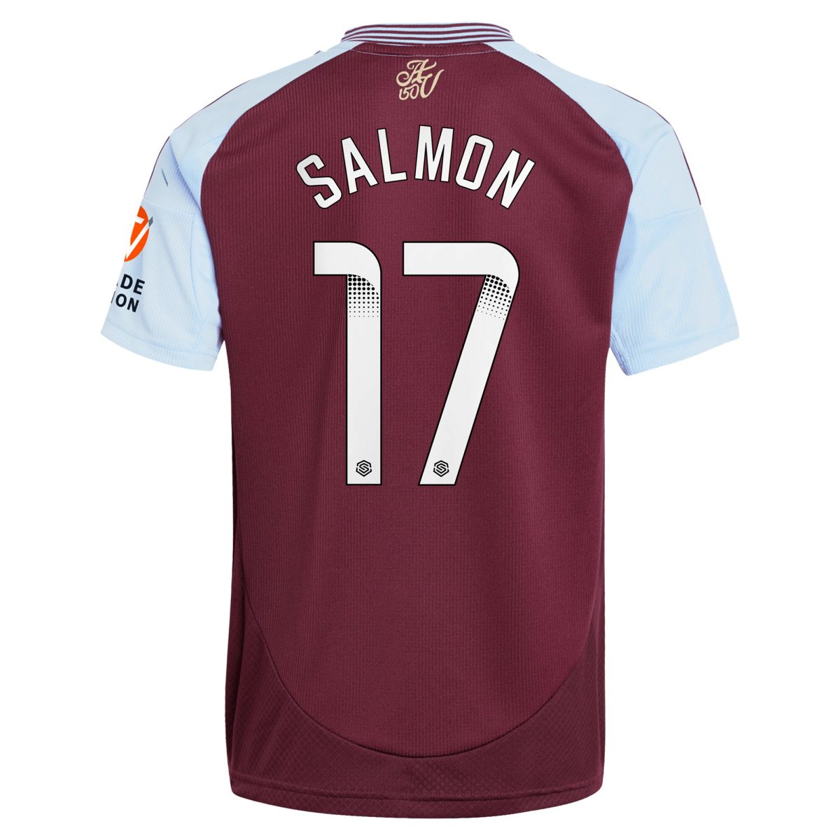 aston villa wsl adidas home shirt 2024-25 with salmon 17 printing Collection | Aston Villa Football Kits and Shirts