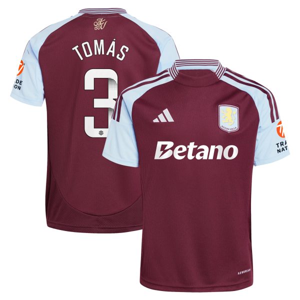 aston villa wsl adidas home shirt 2024-25 with tomás 3 printing Collection | Aston Villa Football Kits and Shirts