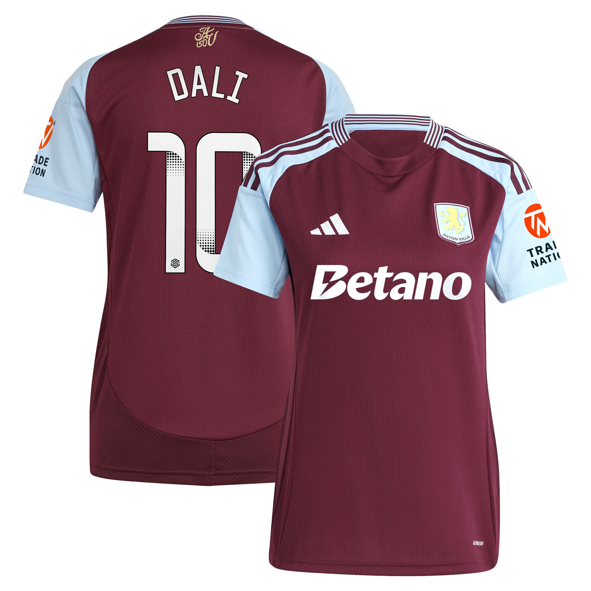 aston villa wsl adidas home shirt 2024-25 – womens with dali 10 printing Collection | Aston Villa Football Kits and Shirts