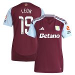 aston villa wsl adidas home shirt 2024-25 – womens with leon 19 printing Collection | Aston Villa Football Kits and Shirts