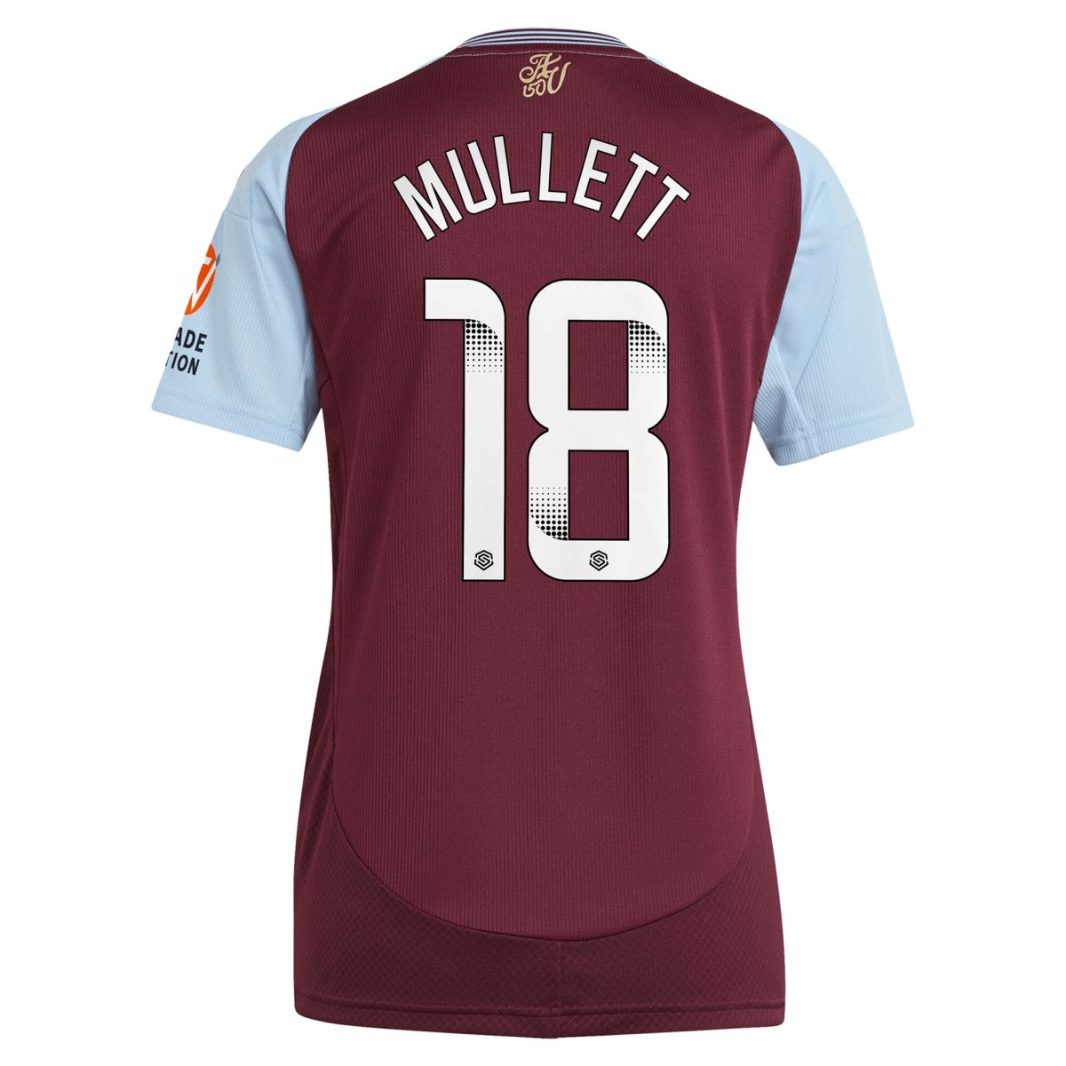 aston villa wsl adidas home shirt 2024-25 – womens with mullett 18 printing Collection | Aston Villa Football Kits and Shirts