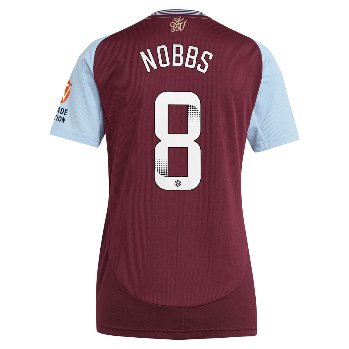 aston villa wsl adidas home shirt 2024-25 – womens with nobbs 8 printing Collection | Aston Villa Football Kits and Shirts