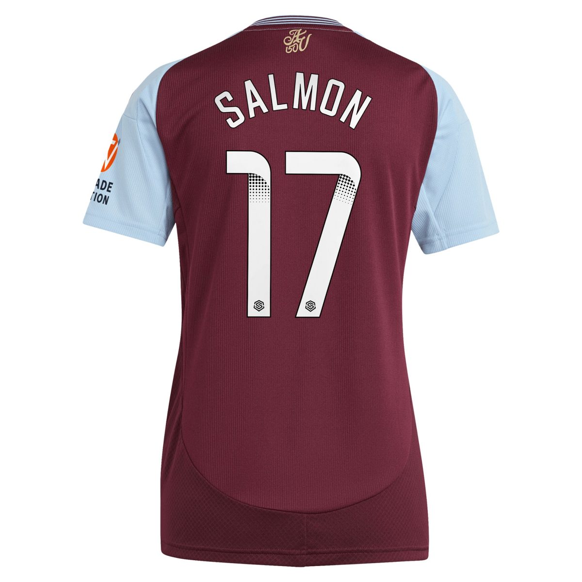 aston villa wsl adidas home shirt 2024-25 – womens with salmon 17 printing Collection | Aston Villa Football Kits and Shirts