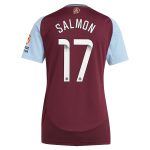 aston villa wsl adidas home shirt 2024-25 – womens with salmon 17 printing Collection | Aston Villa Football Kits and Shirts