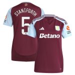 aston villa wsl adidas home shirt 2024-25 – womens with staniforth 5 printing Collection | Aston Villa Football Kits and Shirts