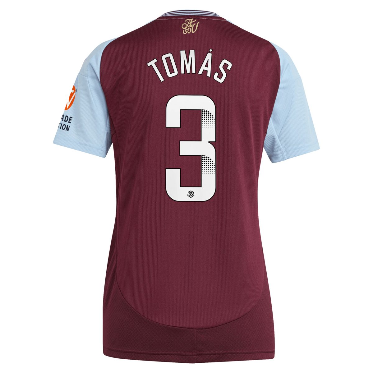 aston villa wsl adidas home shirt 2024-25 – womens with tomás 3 printing Collection | Aston Villa Football Kits and Shirts