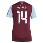 aston villa wsl adidas home shirt 2024-25 – womens with turner 14 printing Collection | Aston Villa Football Kits and Shirts