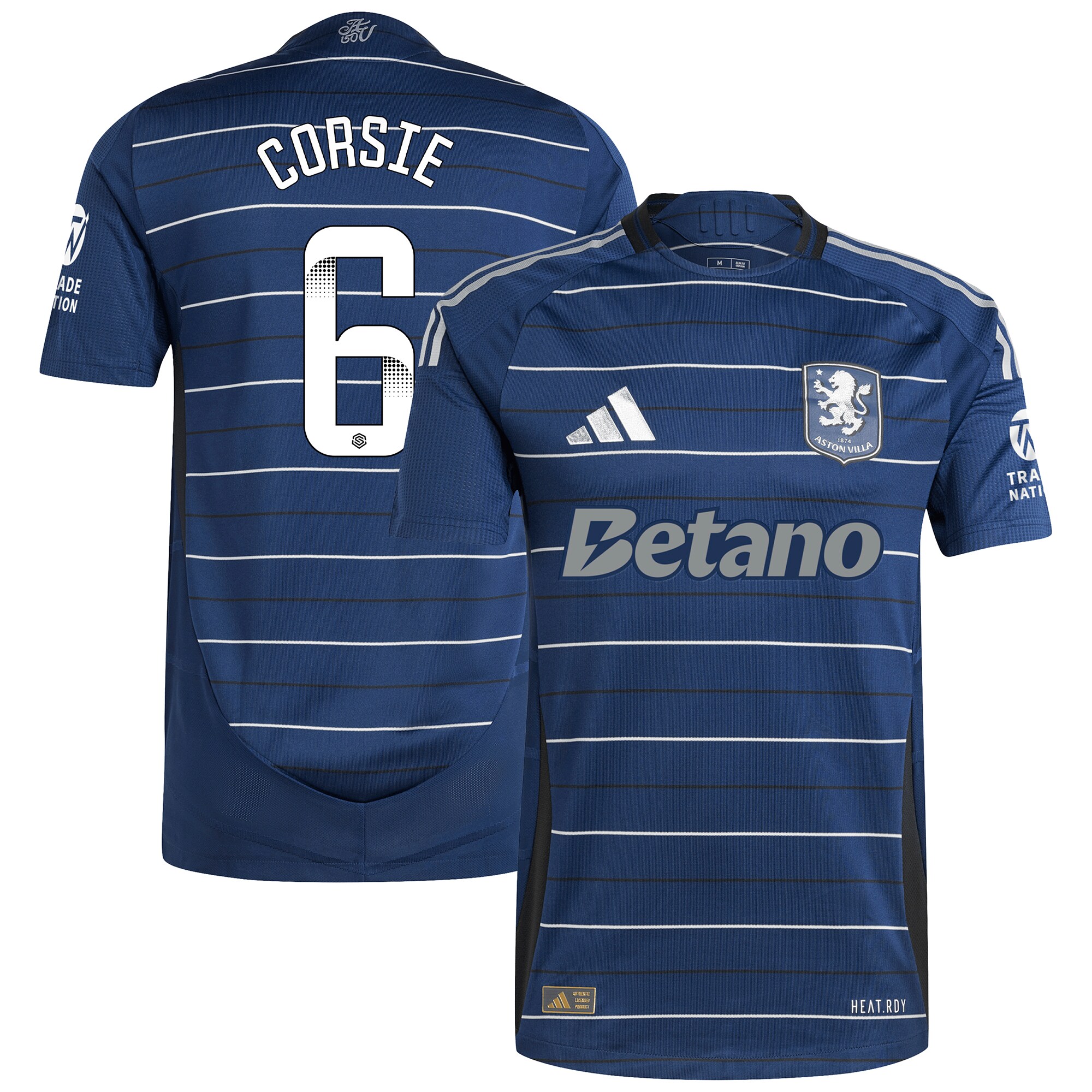 aston villa wsl adidas third authentic shirt 2024-25 with corsie 6 printing Collection | Aston Villa Football Kits and Shirts