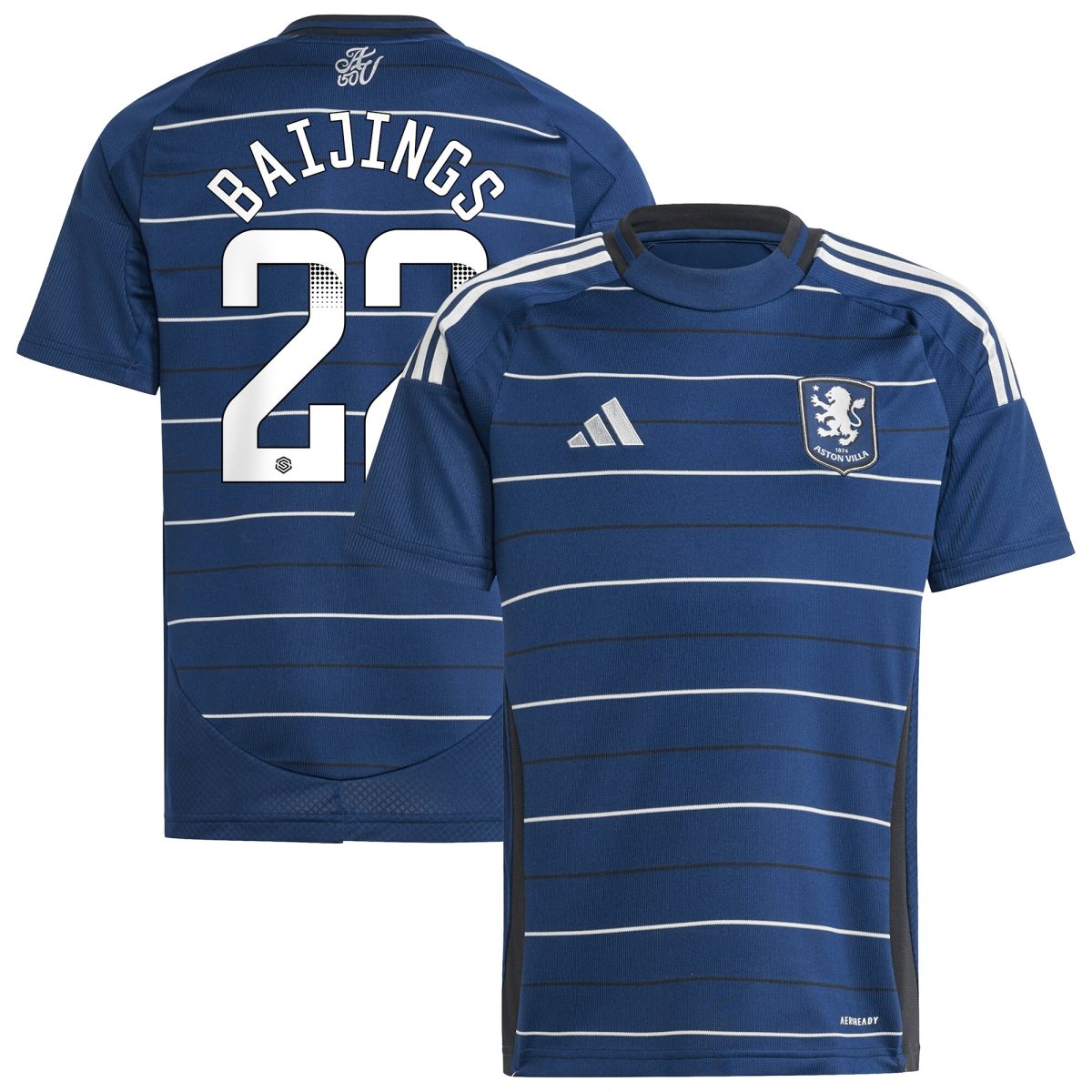 aston villa wsl adidas third shirt 2024-25 – kids with baijings 22 printing Collection | Aston Villa Football Kits and Shirts