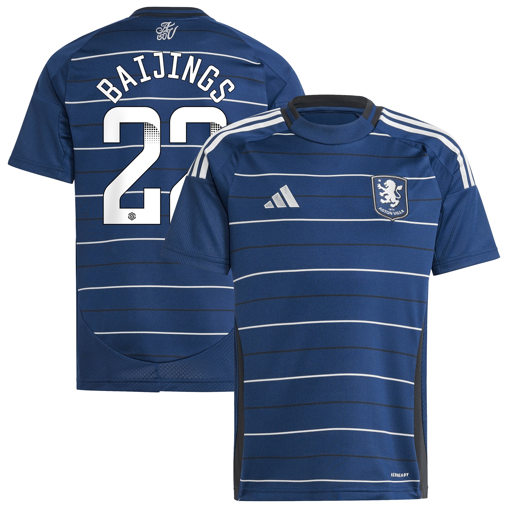 aston villa wsl adidas third shirt 2024-25 – kids with baijings 22 printing Collection | Aston Villa Football Kits and Shirts