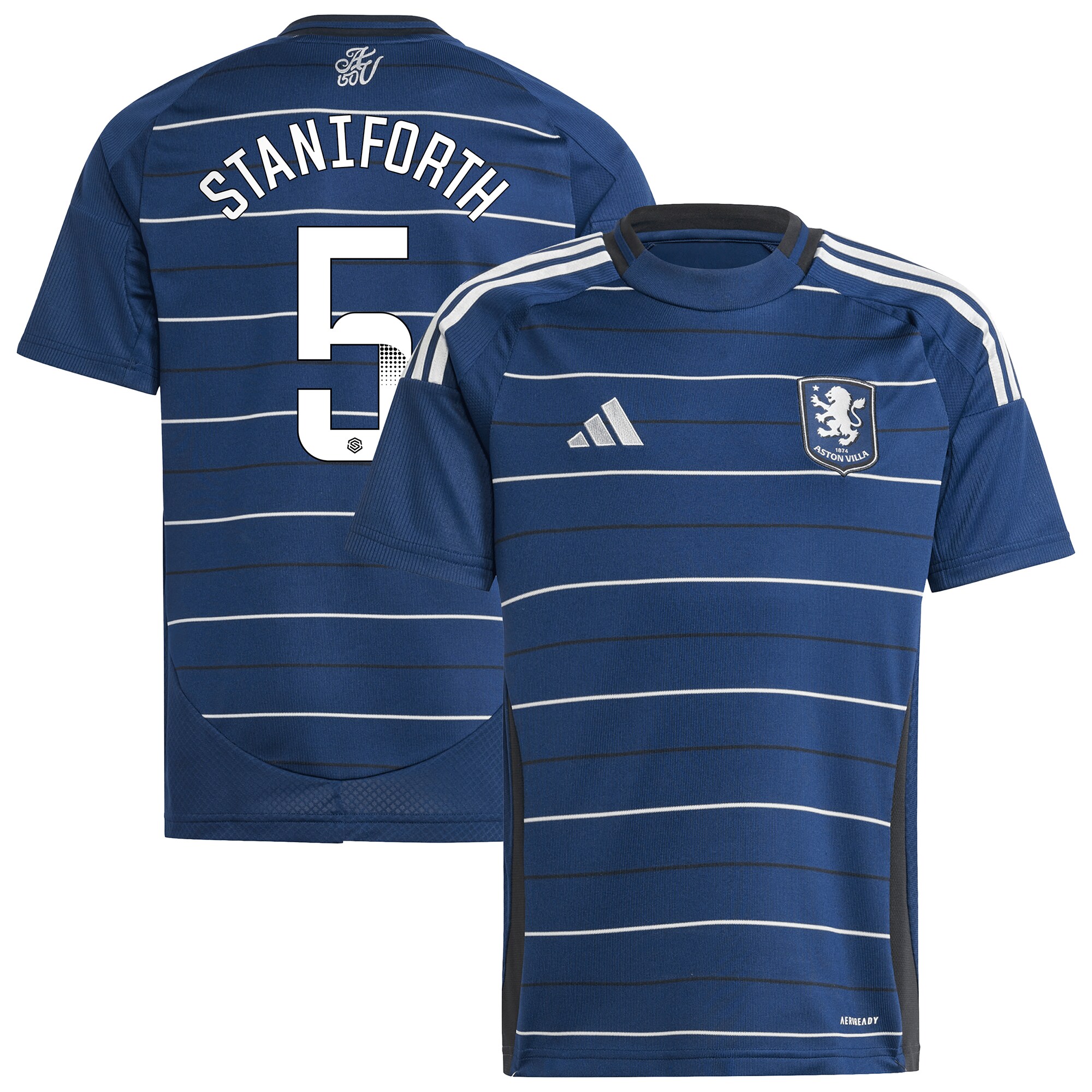aston villa wsl adidas third shirt 2024-25 – kids with staniforth 5 printing Collection | Aston Villa Football Kits and Shirts