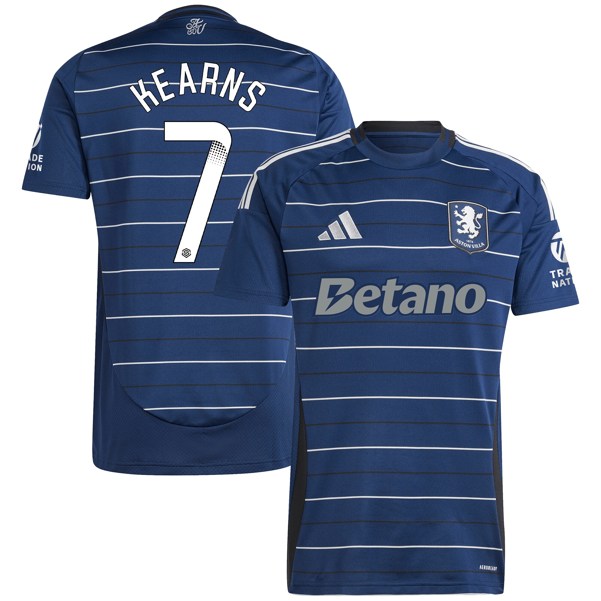 aston villa wsl adidas third shirt 2024-25 with kearns 7 printing Collection | Aston Villa Football Kits and Shirts