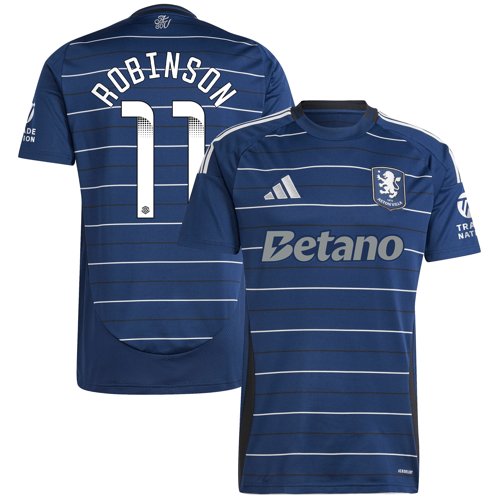 aston villa wsl adidas third shirt 2024-25 with robinson 11 printing Collection | Aston Villa Football Kits and Shirts