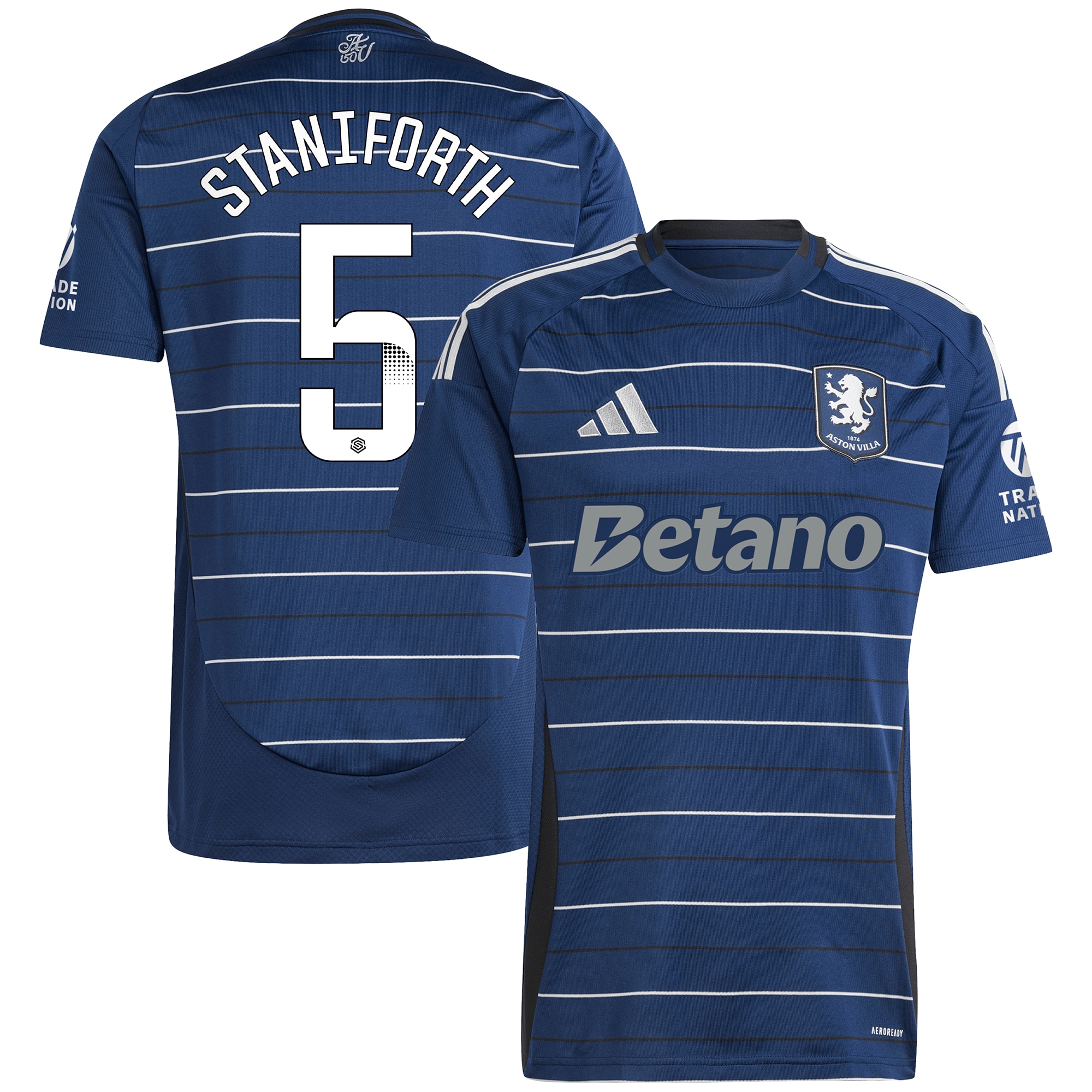 aston villa wsl adidas third shirt 2024-25 with staniforth 5 printing Collection | Aston Villa Football Kits and Shirts