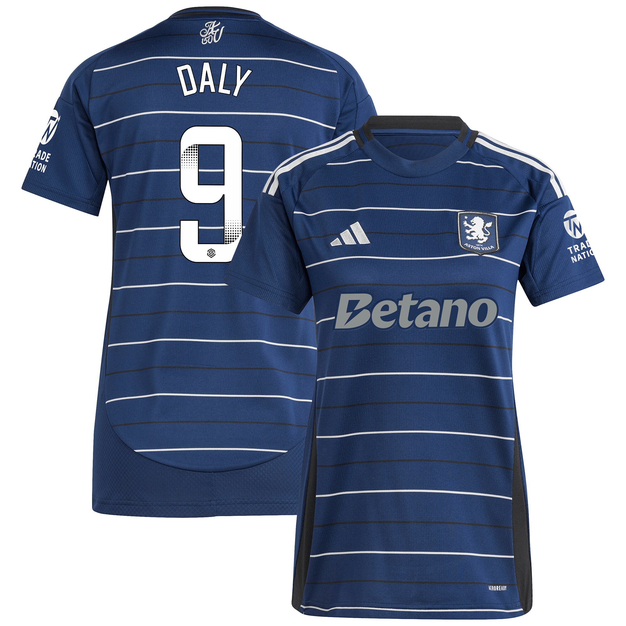 aston villa wsl adidas third shirt 2024-25 – womens with daly 9 printing Collection | Aston Villa Football Kits and Shirts