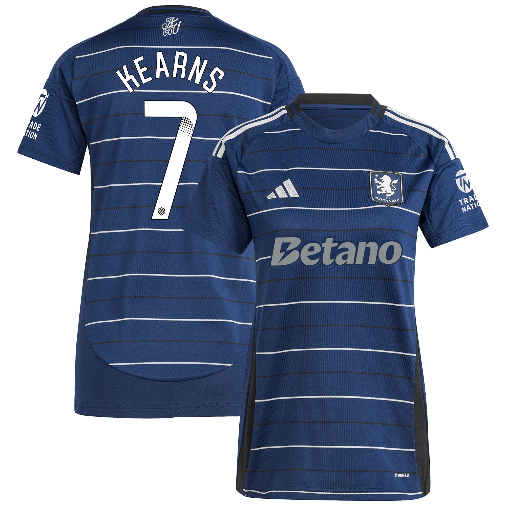 aston villa wsl adidas third shirt 2024-25 – womens with kearns 7 printing Collection | Aston Villa Football Kits and Shirts