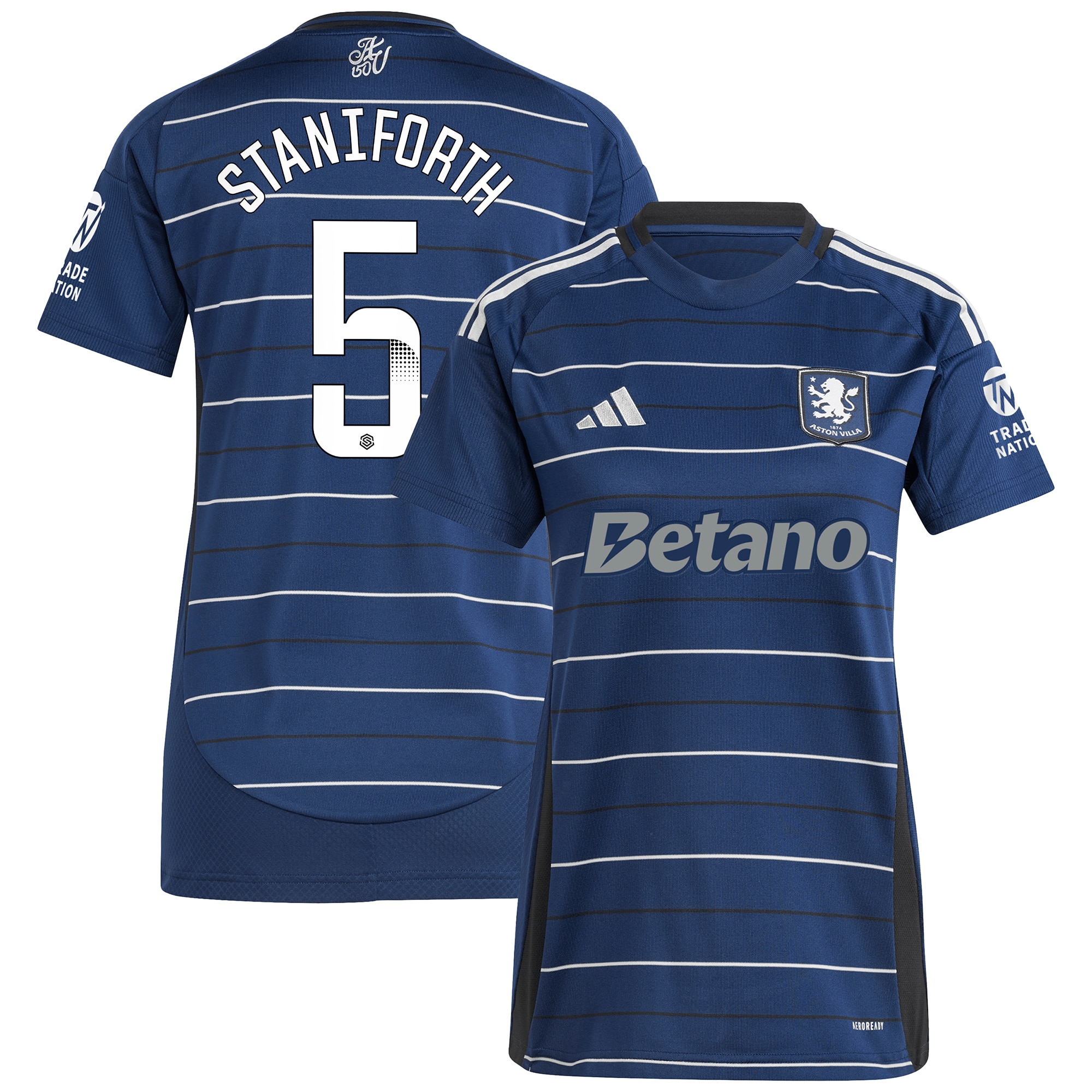 aston villa wsl adidas third shirt 2024-25 – womens with staniforth 5 printing Collection | Aston Villa Football Kits and Shirts