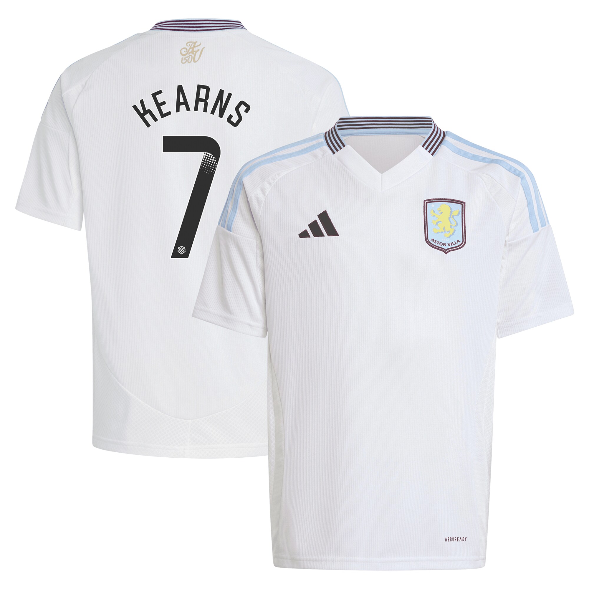 aston villa wsl away shirt 2024-25 – kids with kearns 7 printing Collection | Aston Villa Football Kits and Shirts