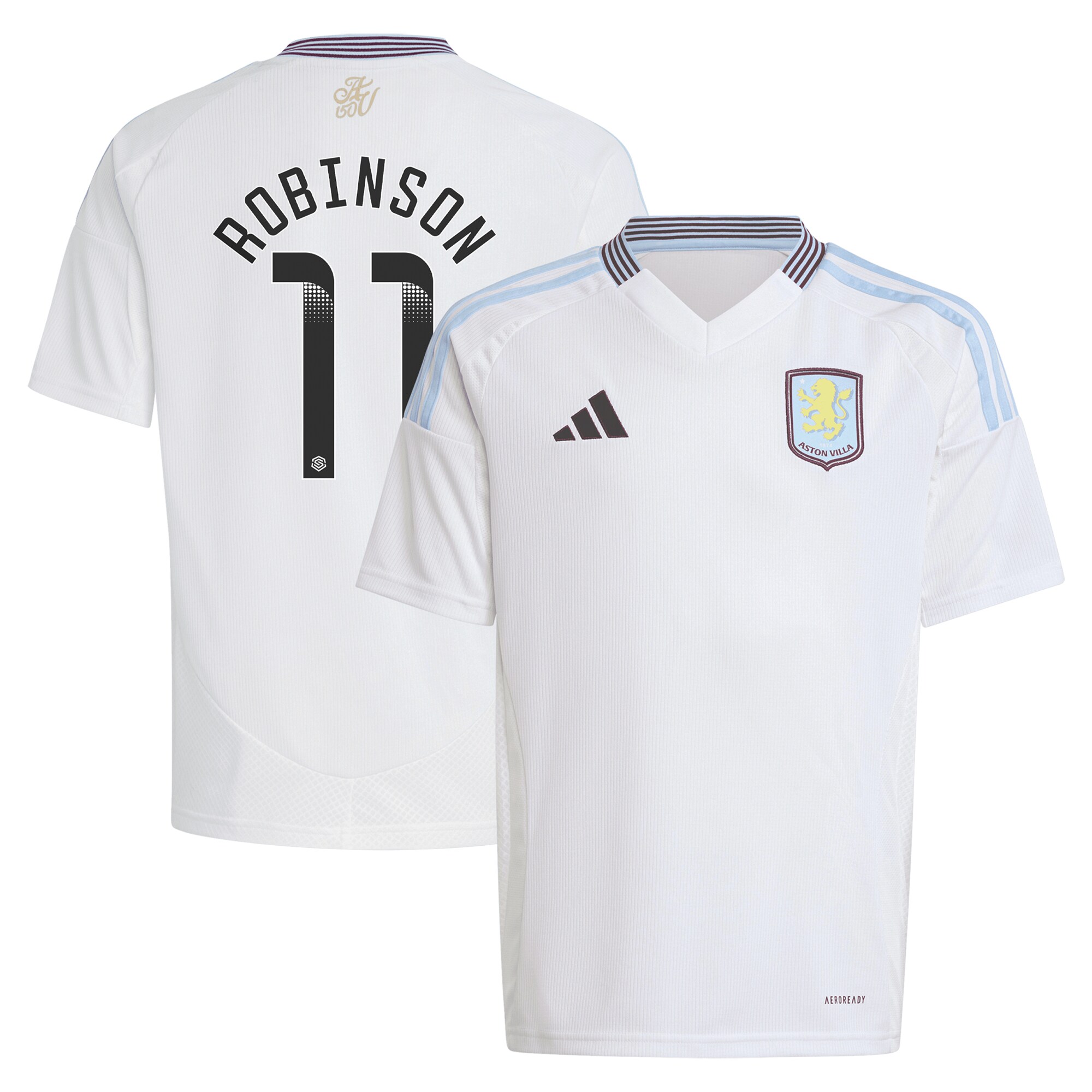 aston villa wsl away shirt 2024-25 – kids with robinson 11 printing Collection | Aston Villa Football Kits and Shirts