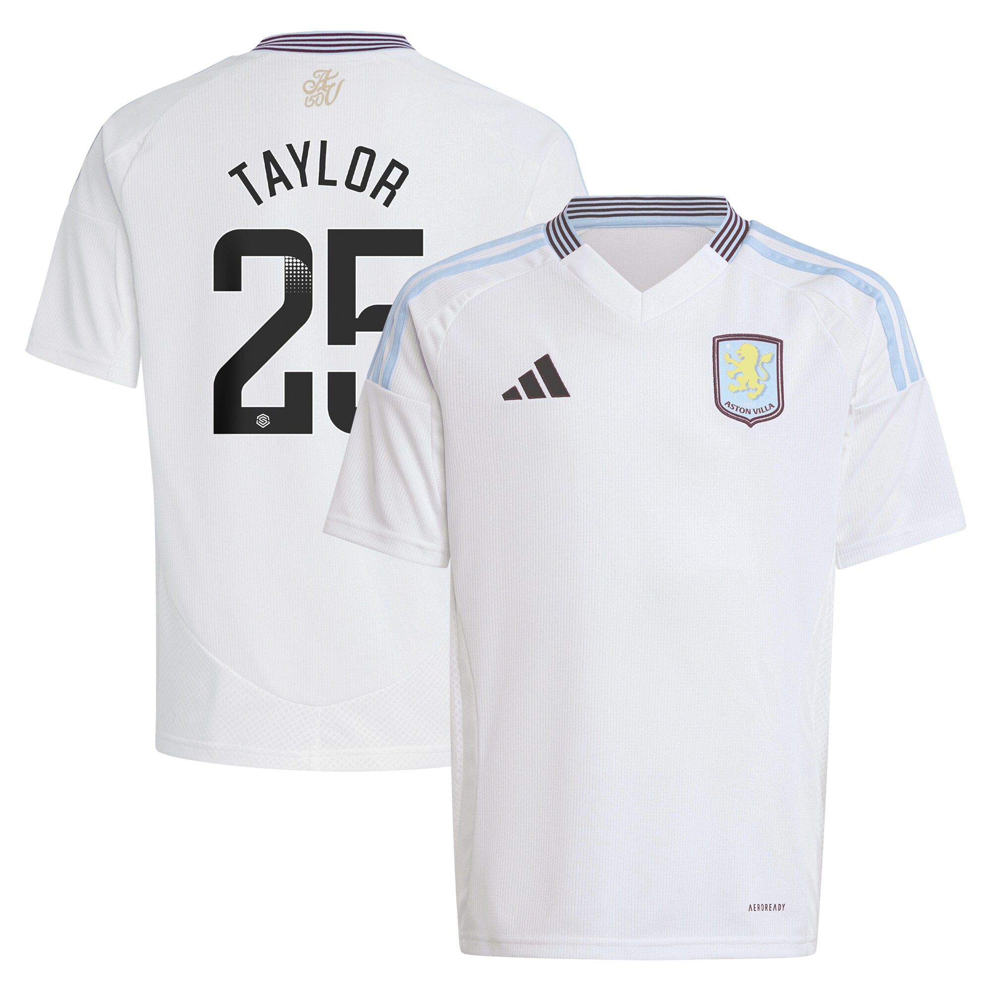 aston villa wsl away shirt 2024-25 – kids with taylor 25 printing Collection | Aston Villa Football Kits and Shirts
