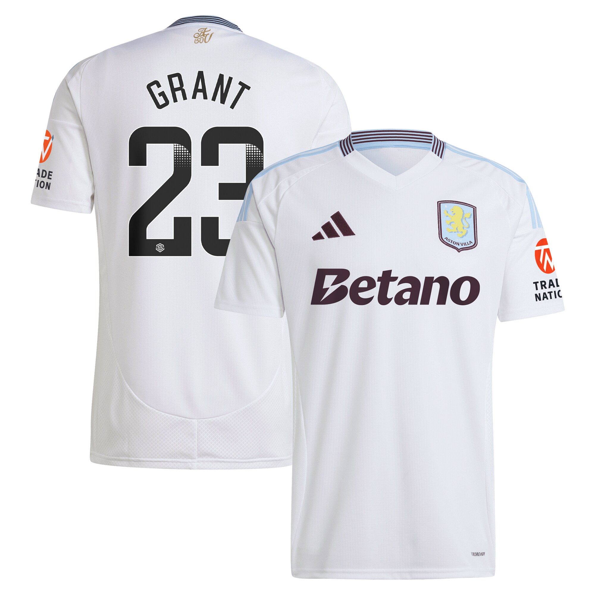 aston villa wsl away shirt 2024-25 with grant 23 printing Collection | Aston Villa Football Kits and Shirts