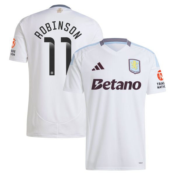 aston villa wsl away shirt 2024-25 with robinson 11 printing Collection | Aston Villa Football Kits and Shirts