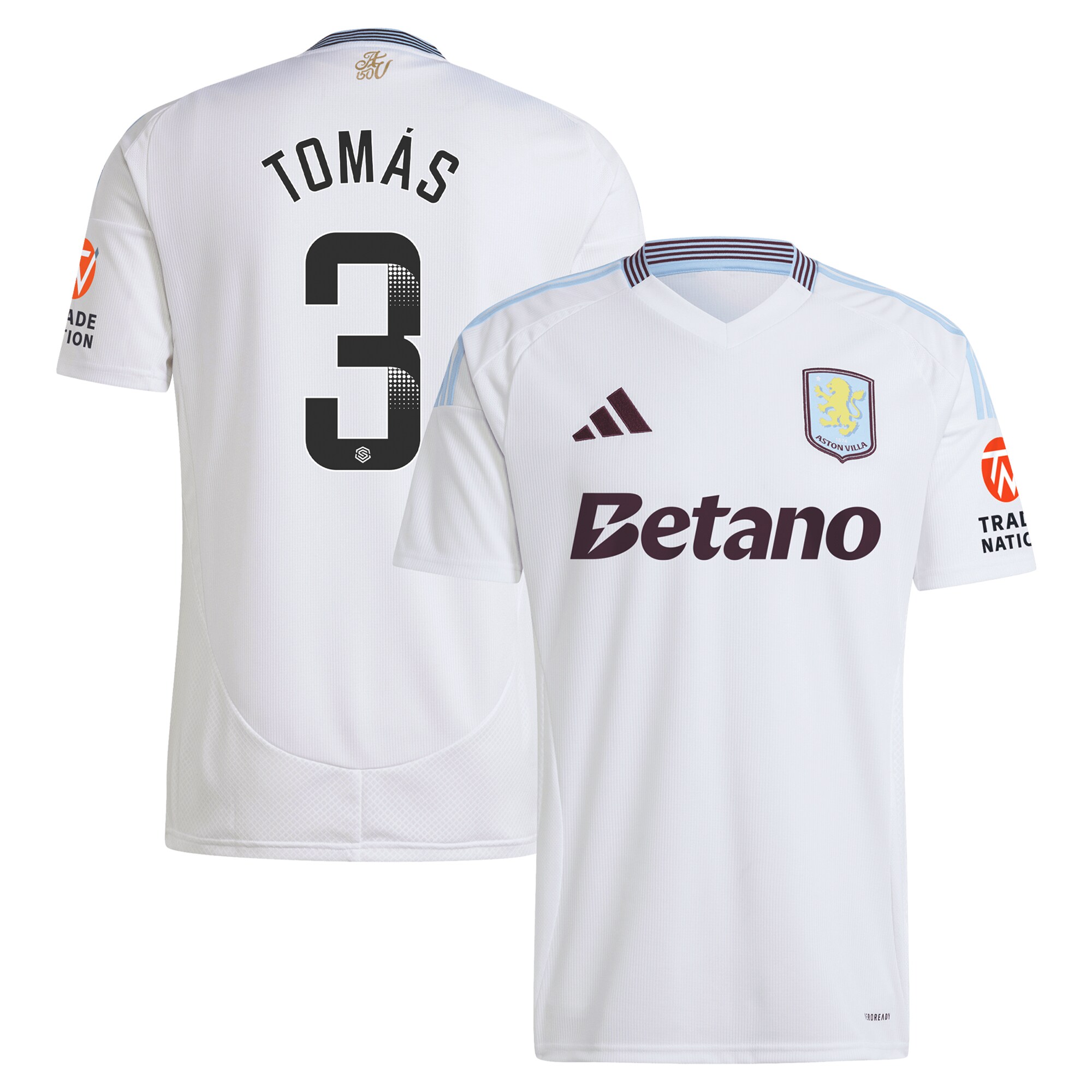aston villa wsl away shirt 2024-25 with tomás 3 printing Collection | Aston Villa Football Kits and Shirts