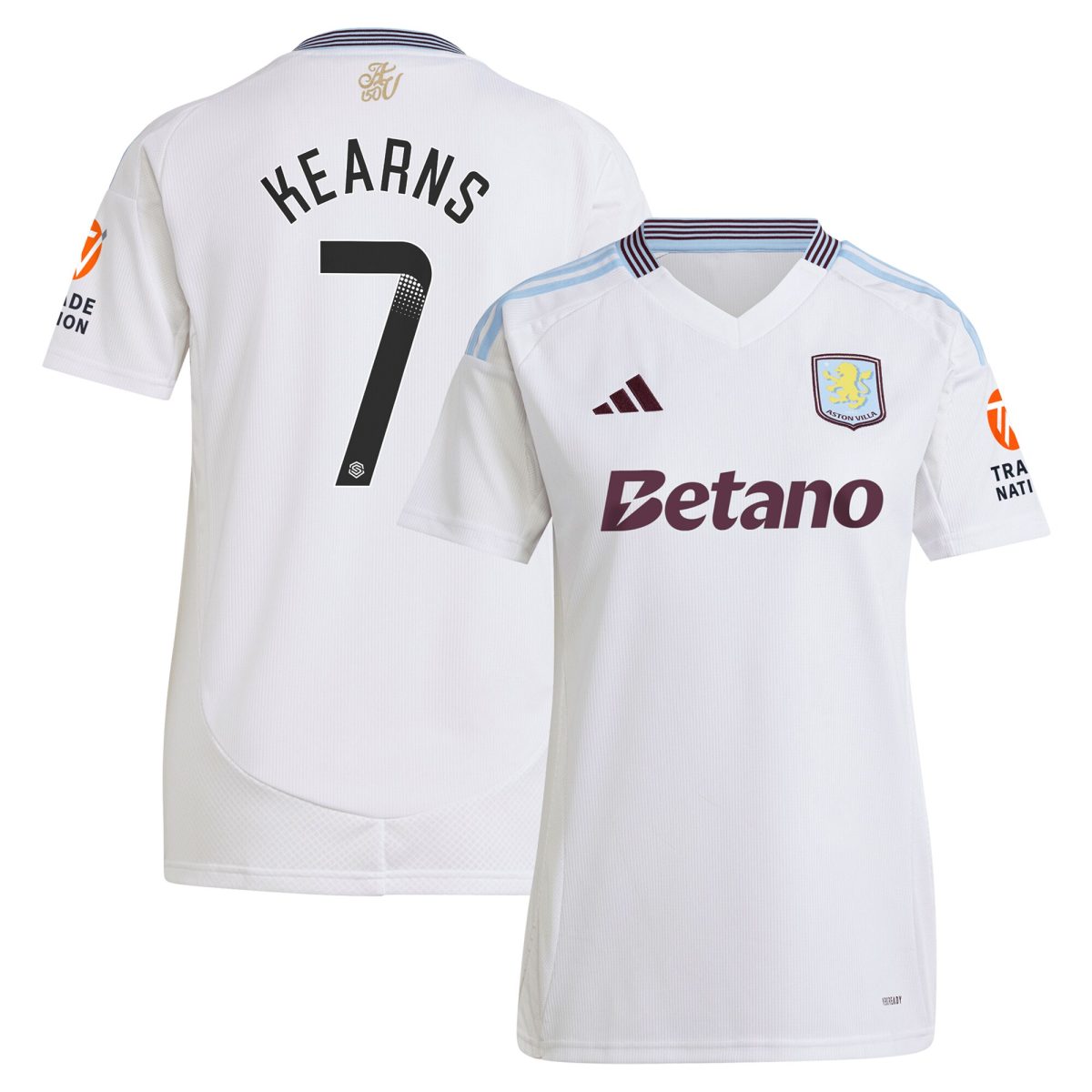 aston villa wsl away shirt 2024-25 – womens with kearns 7 printing Collection | Aston Villa Football Kits and Shirts