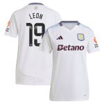 aston villa wsl away shirt 2024-25 – womens with leon 19 printing Collection | Aston Villa Football Kits and Shirts