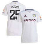 aston villa wsl away shirt 2024-25 – womens with taylor 25 printing Collection | Aston Villa Football Kits and Shirts